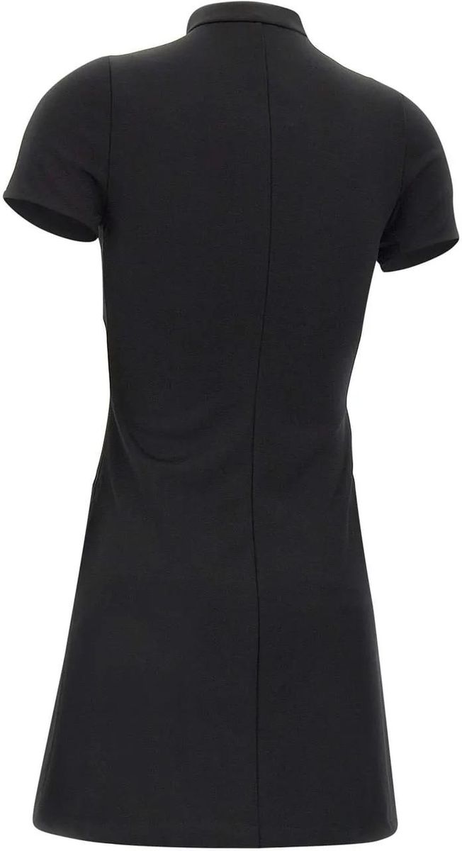 Modernes schwarzes Jersey-Minikleid