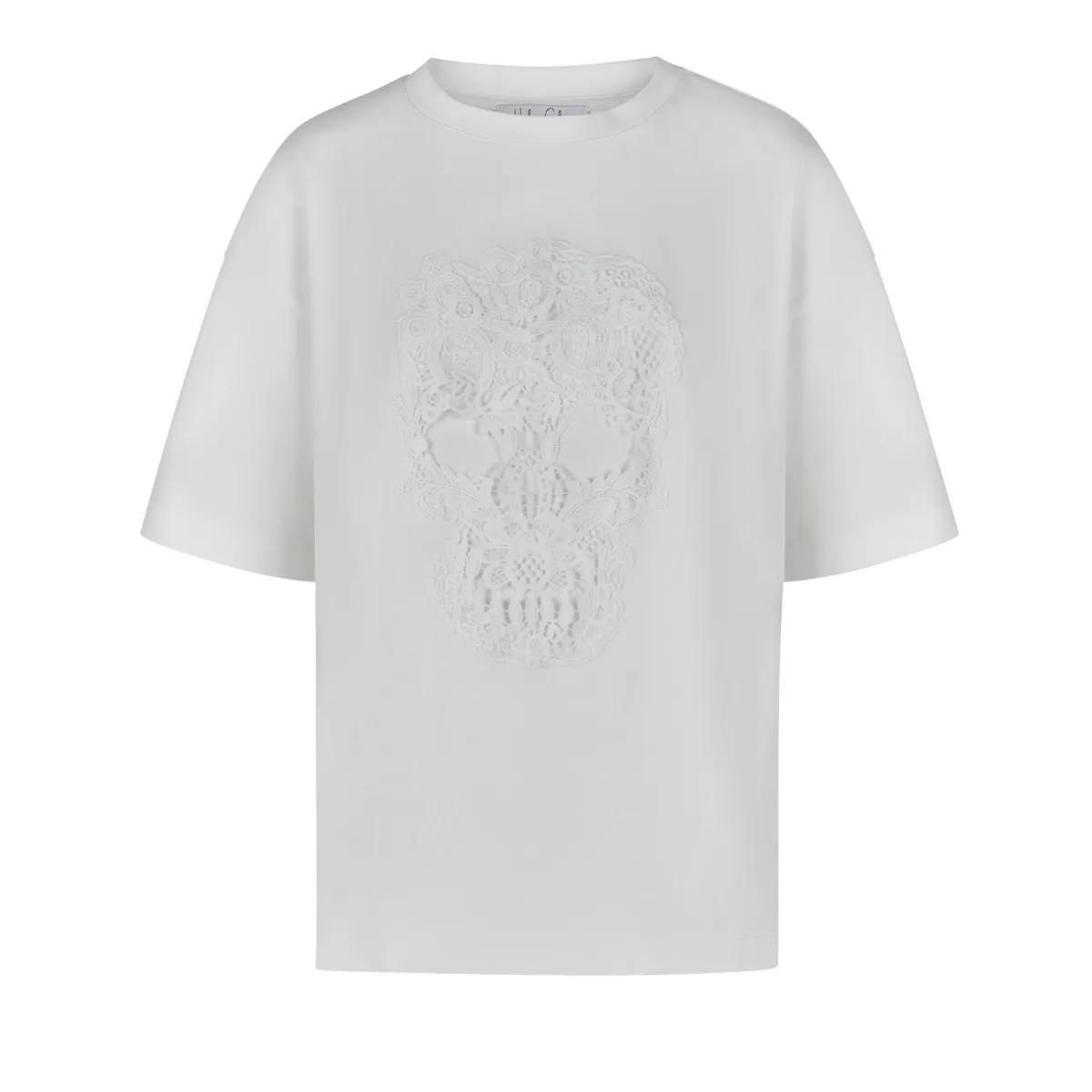 Oversize T-Shirt mit Totenkopf-Grafik