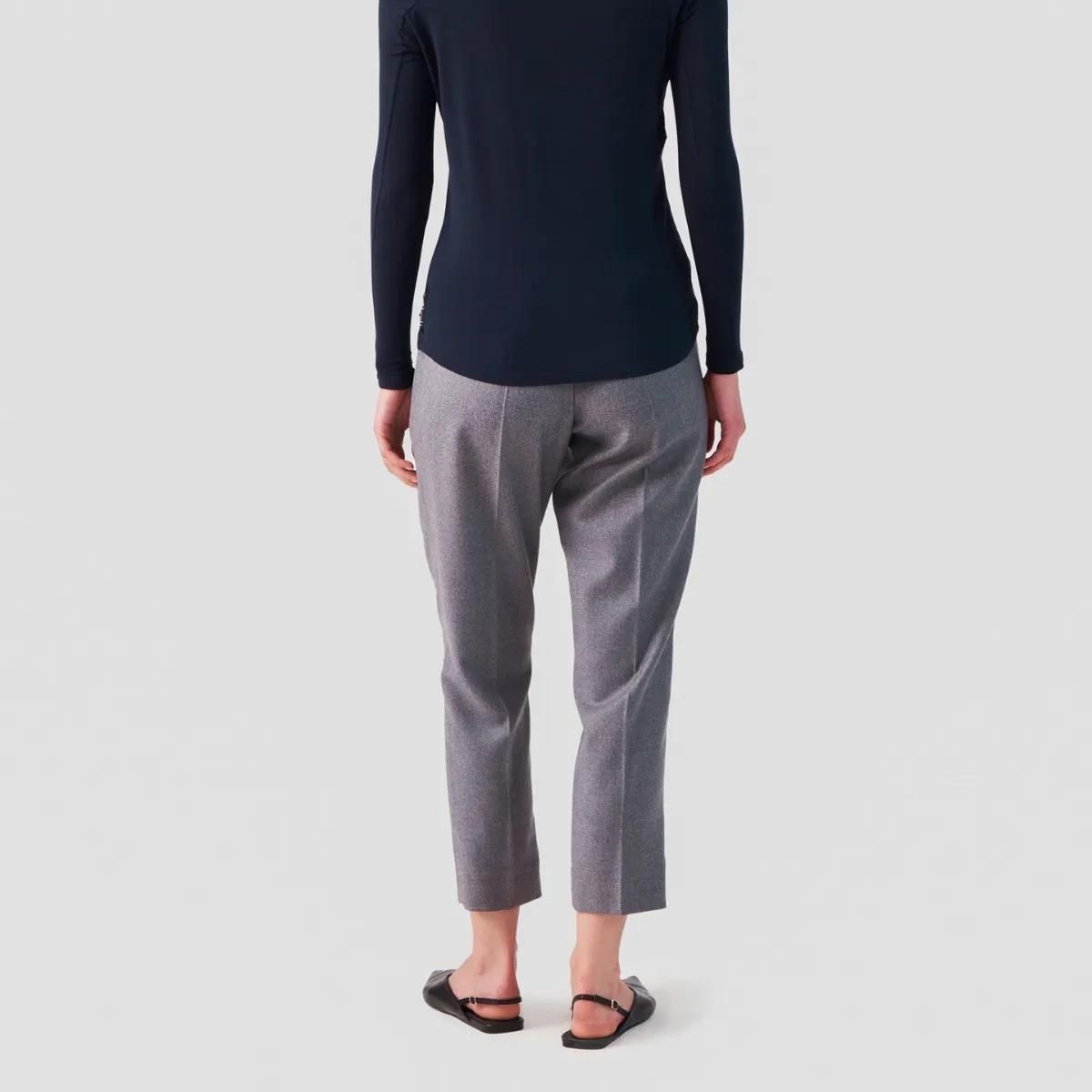 Graue Wollhose im Jogger-Stil