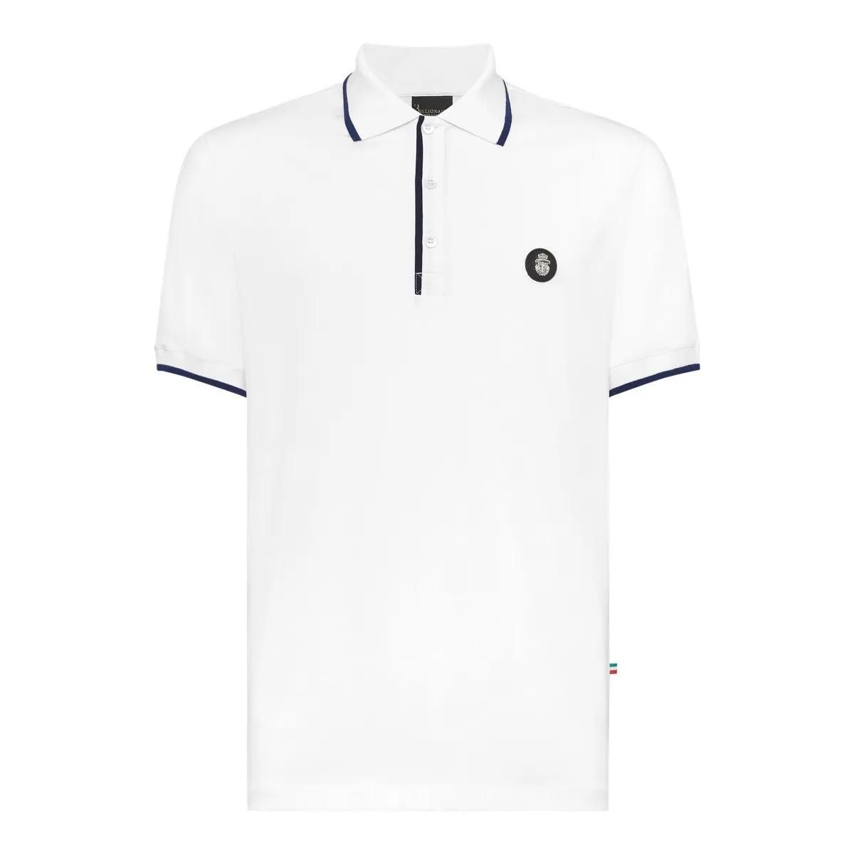 Klassisches Kurzarm-Polohemd mit Besatz