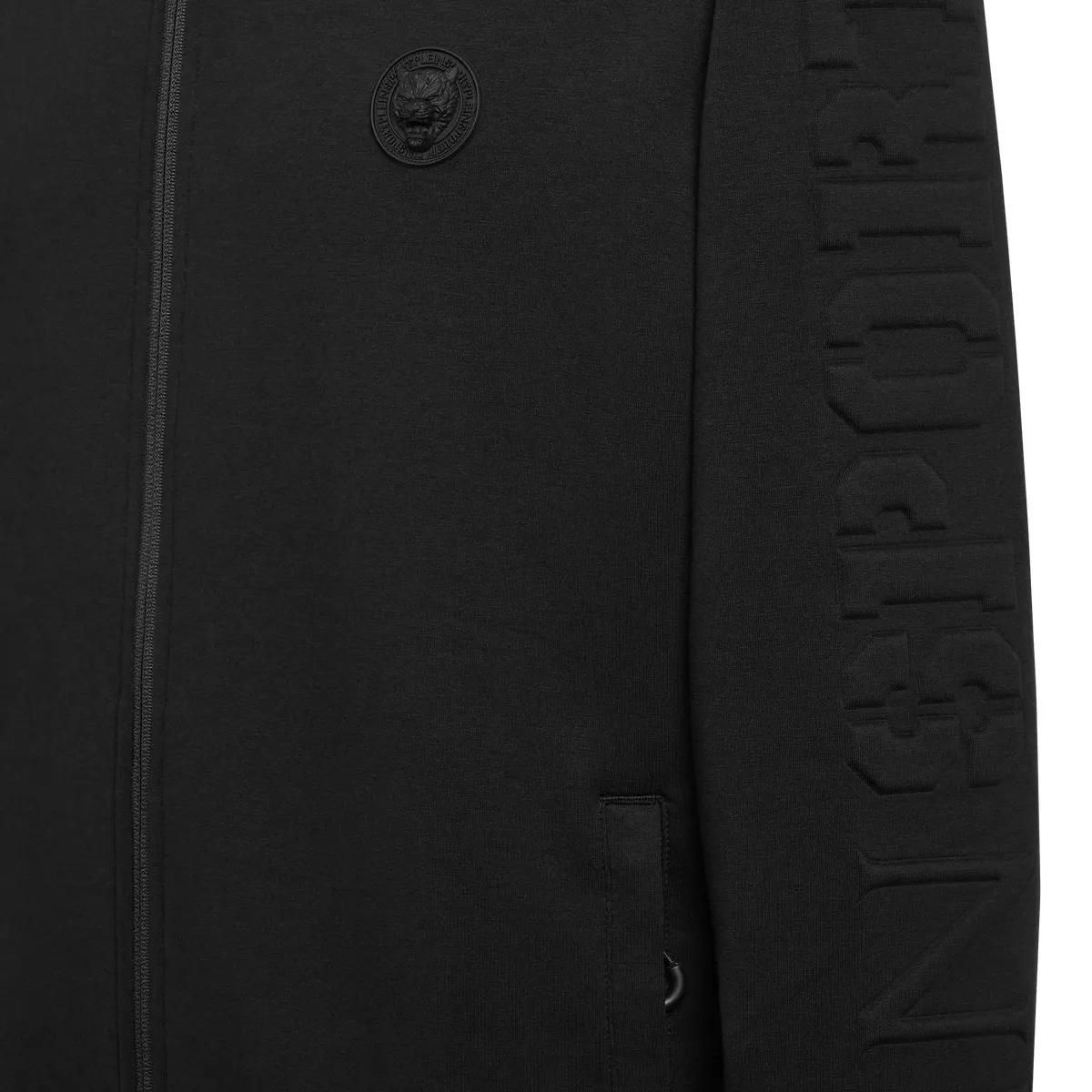 Sportliches Fleece-Kapuzen-Sweatshirt mit Reißverschluss