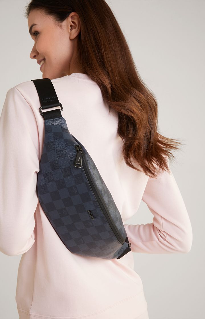 Joop! Cortina Piazza Leo Gürteltasche Dunkelblau Kariert