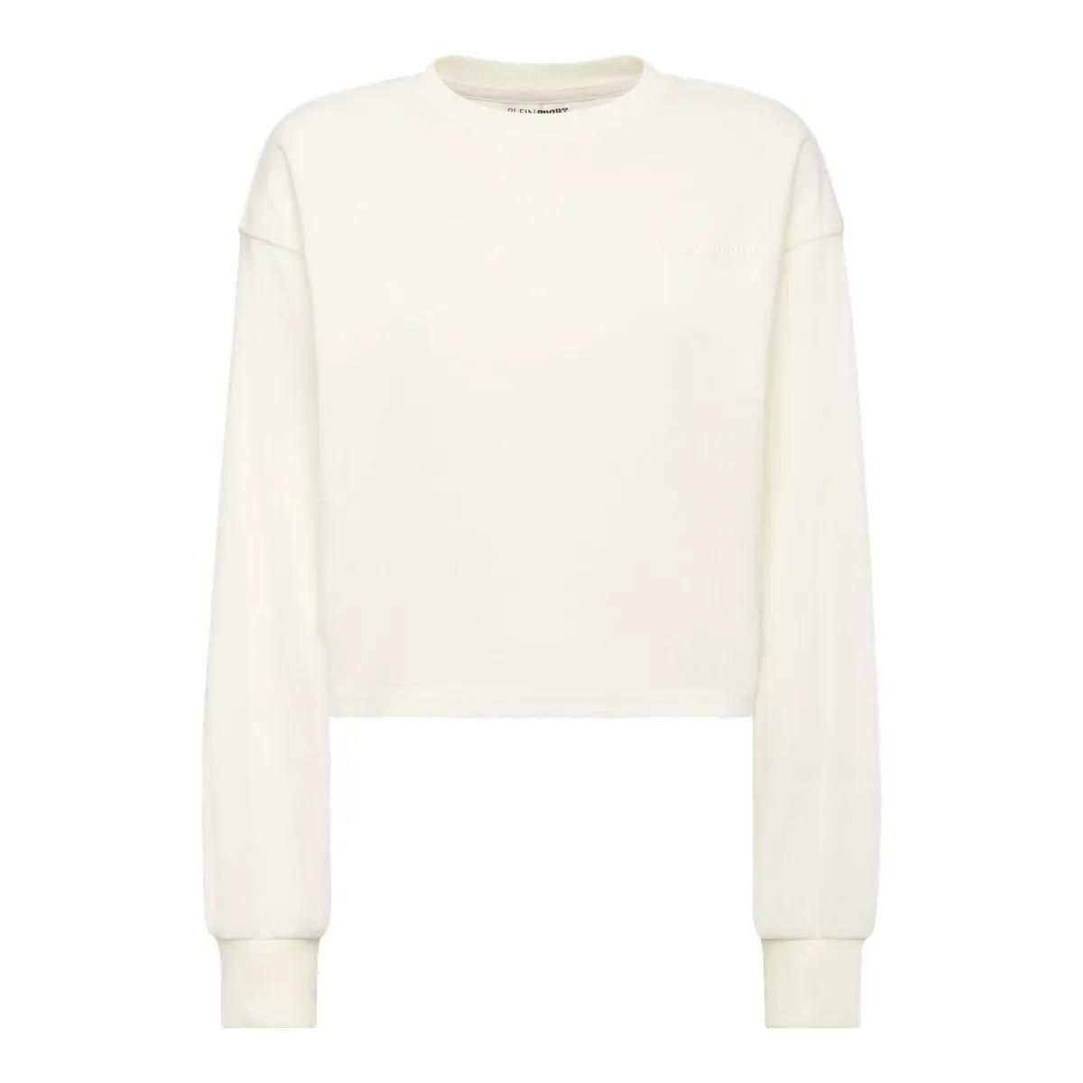 Boxy Cropped Baumwollmischung Sweatshirt