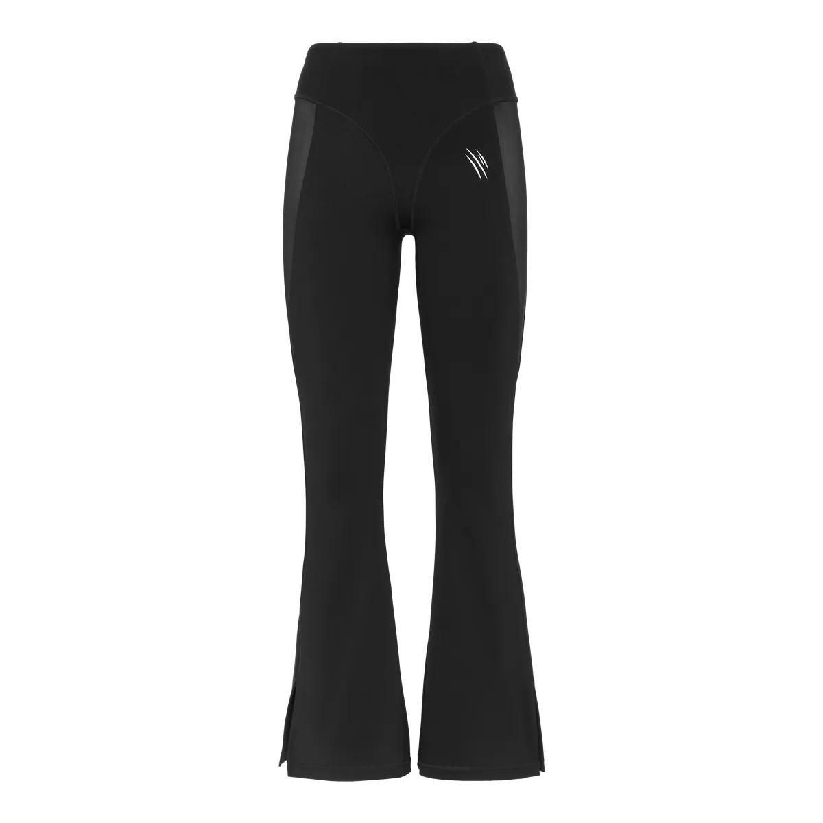 Schwarze Sportliche Schlagleggings
