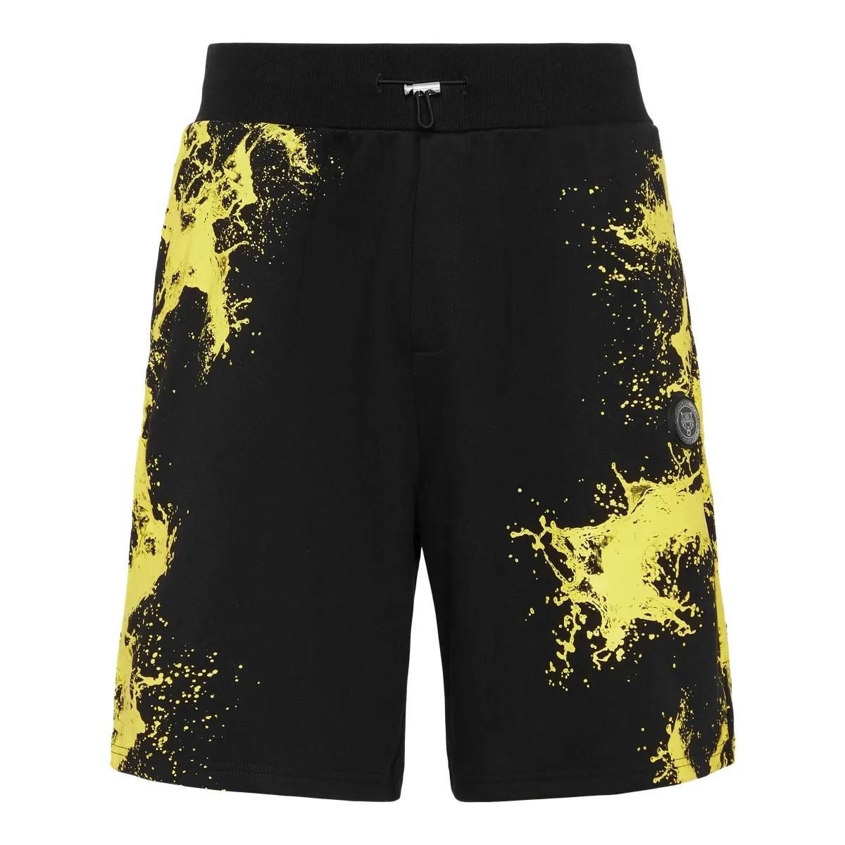Sportliche Jersey-Shorts mit Splash-Print