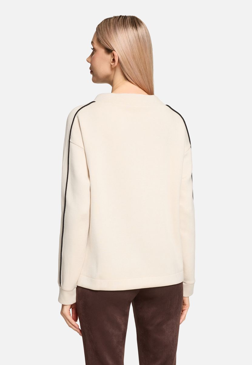 Sweatshirt mit Grafikprint und Stehkragen