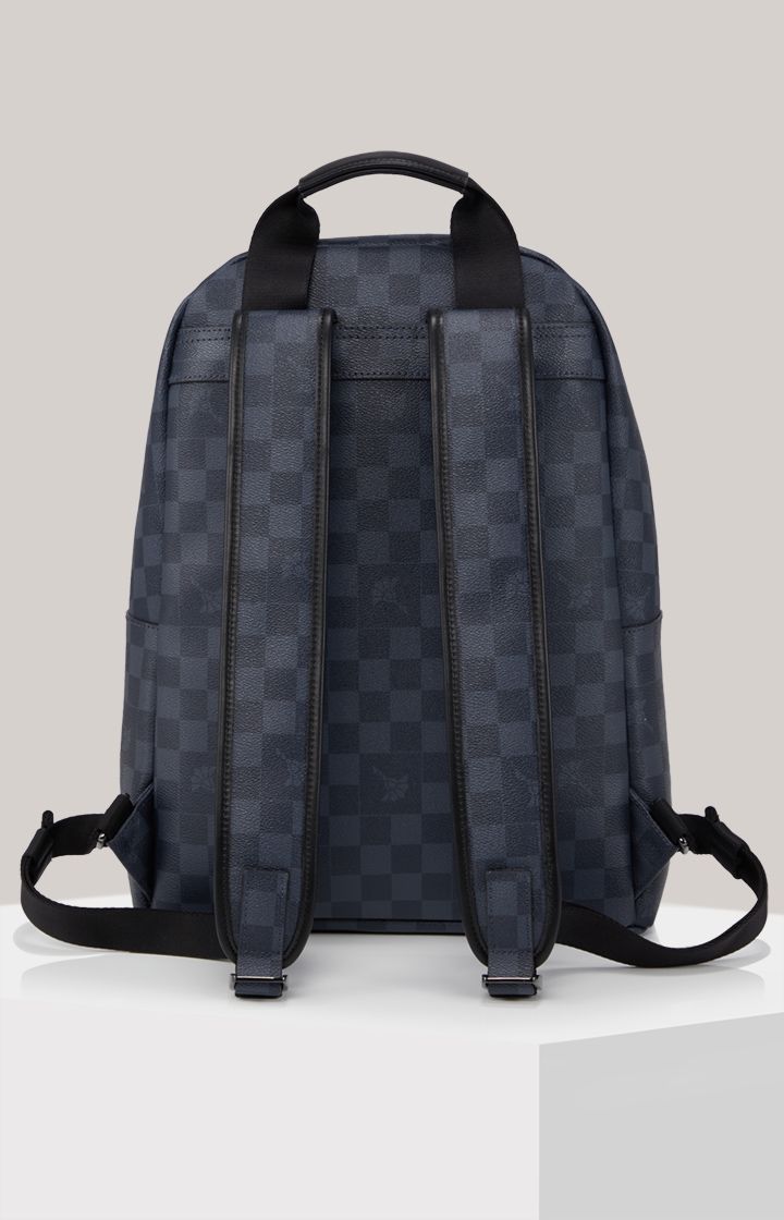 JOOP! Cortina Piazza Miko Rucksack in Dunkelblau Schachbrettmuster