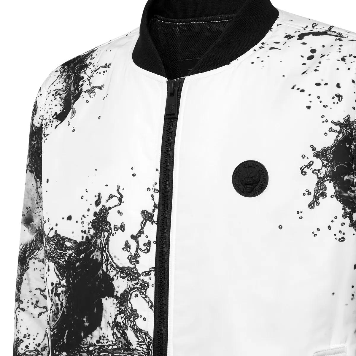 Dynamische Bomberjacke mit Grafikprint