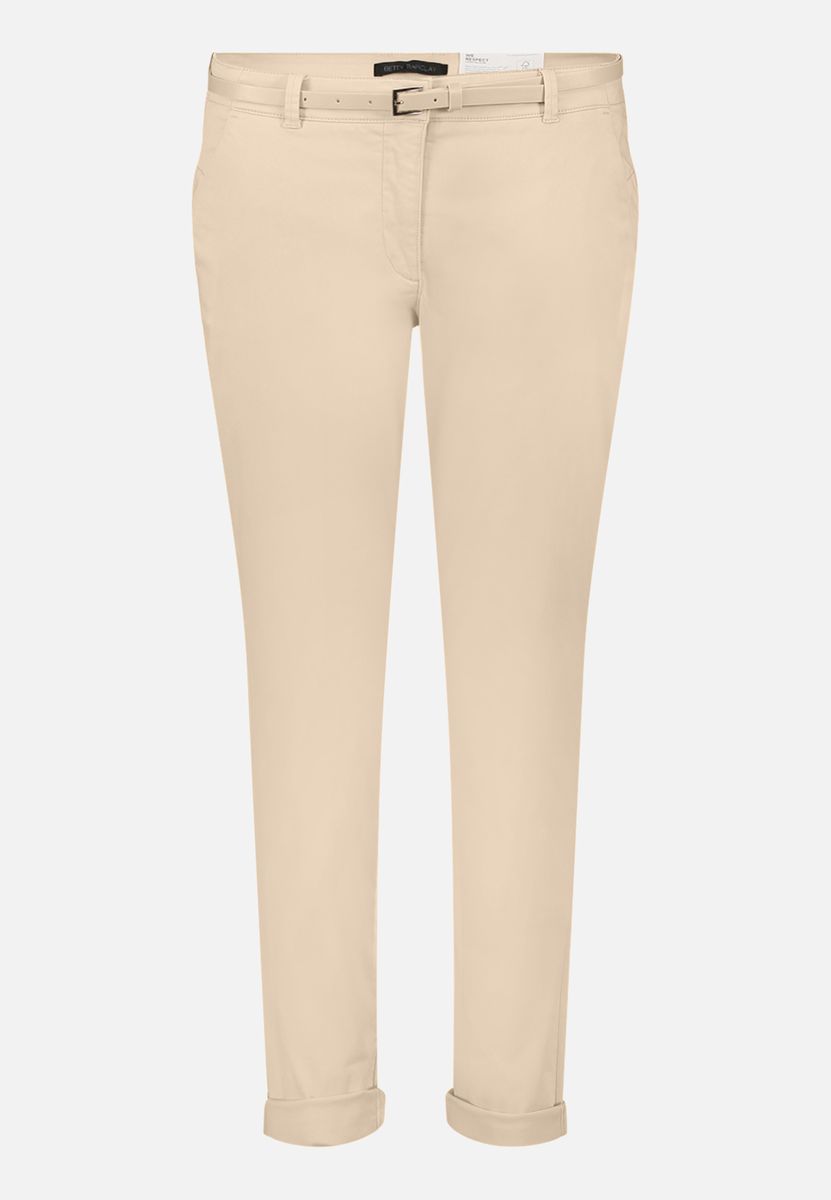 Chino-Hose mit lockerem Schnitt und Gürtel