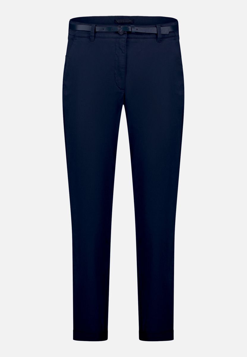 Chino-Hose mit lockerem Schnitt und Gürtel