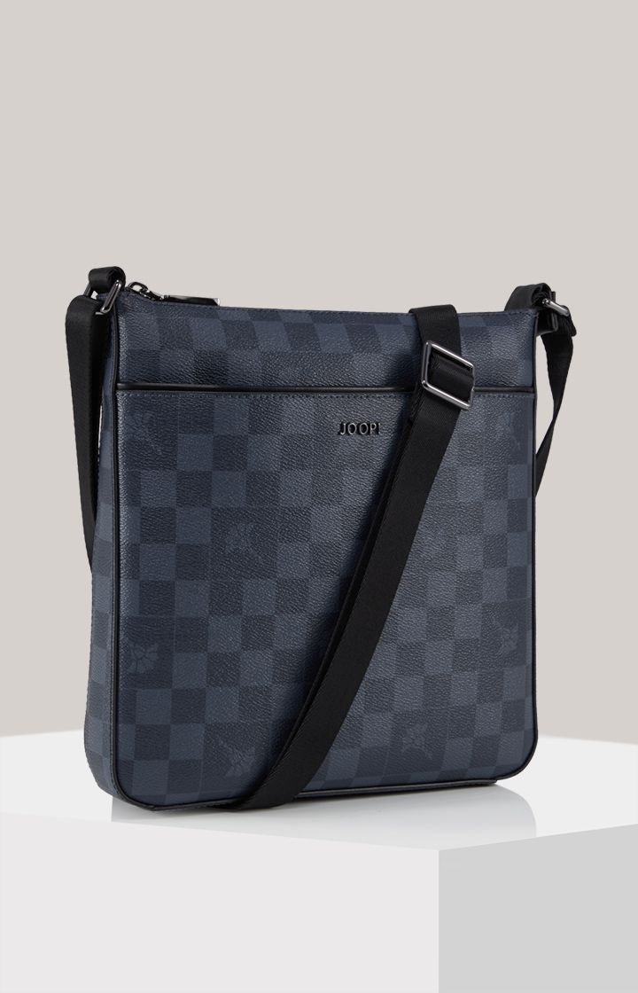 Joop! Cortina Piazza Milian dunkelblaue karierte Umhängetasche