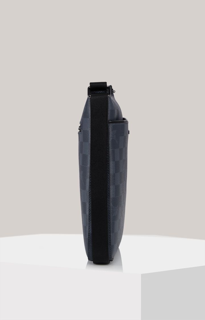 Joop! Cortina Piazza Milian dunkelblaue karierte Umhängetasche