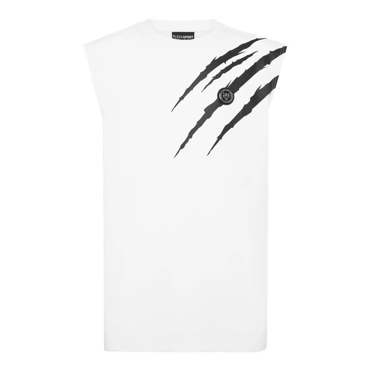 Ärmelloses Tanktop aus Baumwolle mit Grafikprint