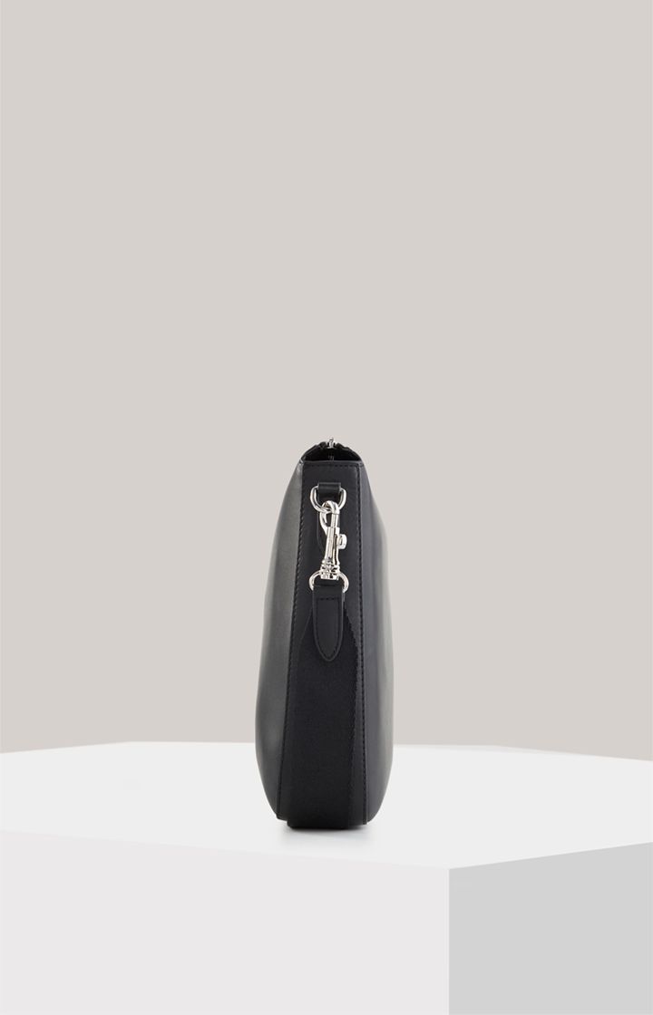 JOOP! Sofisticato Jasmina schwarze Umhängetasche aus Glattleder