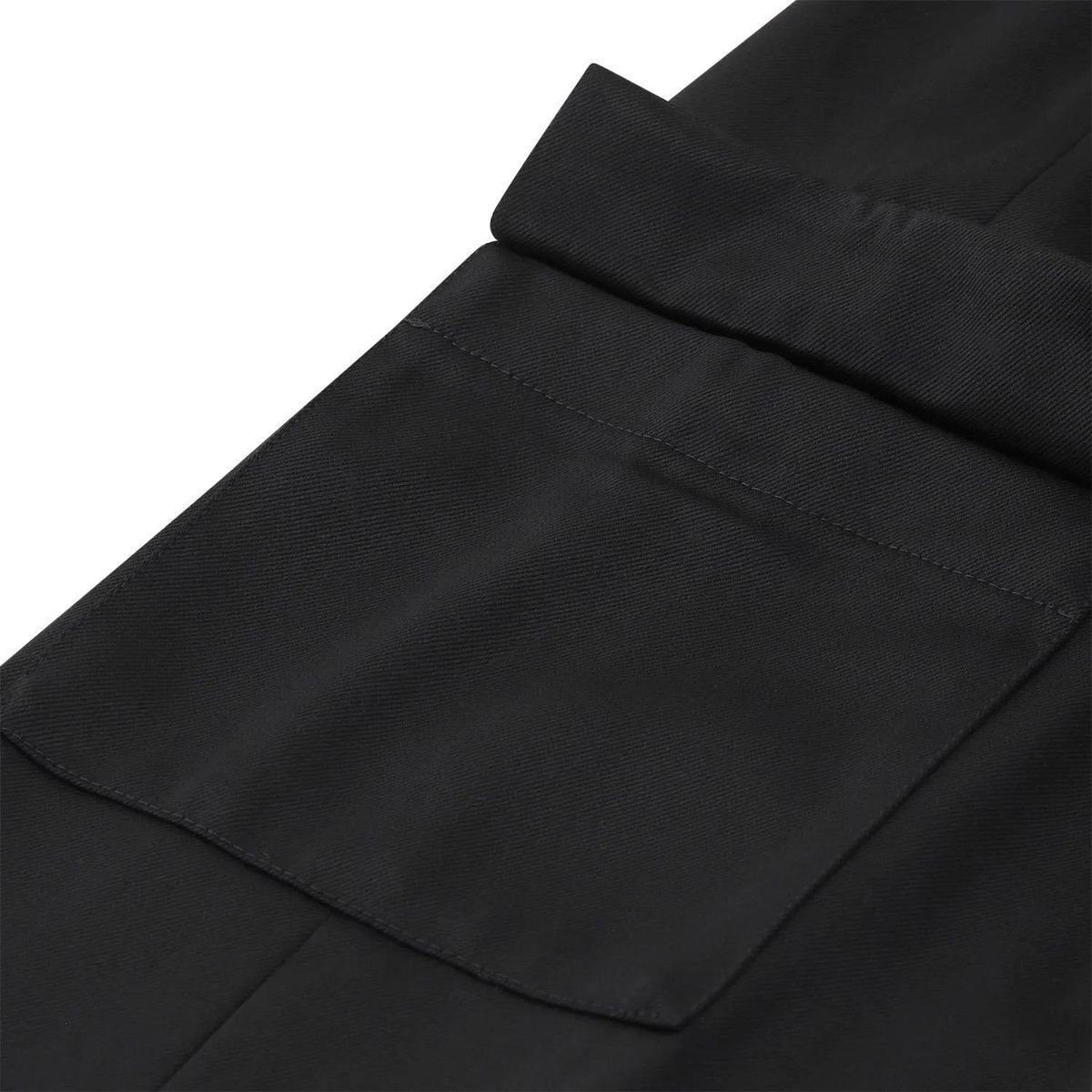 Schwarzer Midi-Rock aus Wollmischung