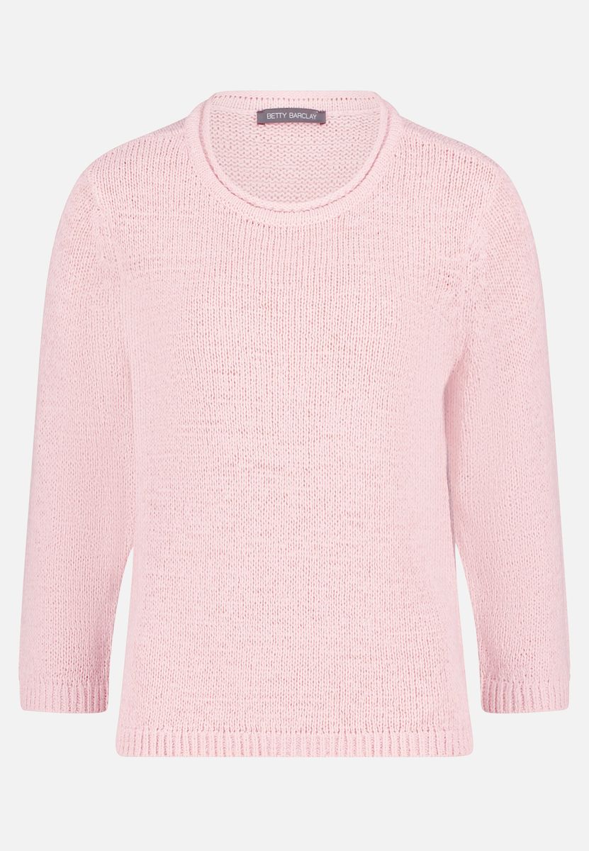 Klassischer Strickpullover mit 3/4-Ärmeln