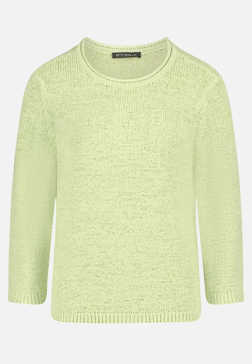 Klassischer Strickpullover mit 3/4-Ärmeln
