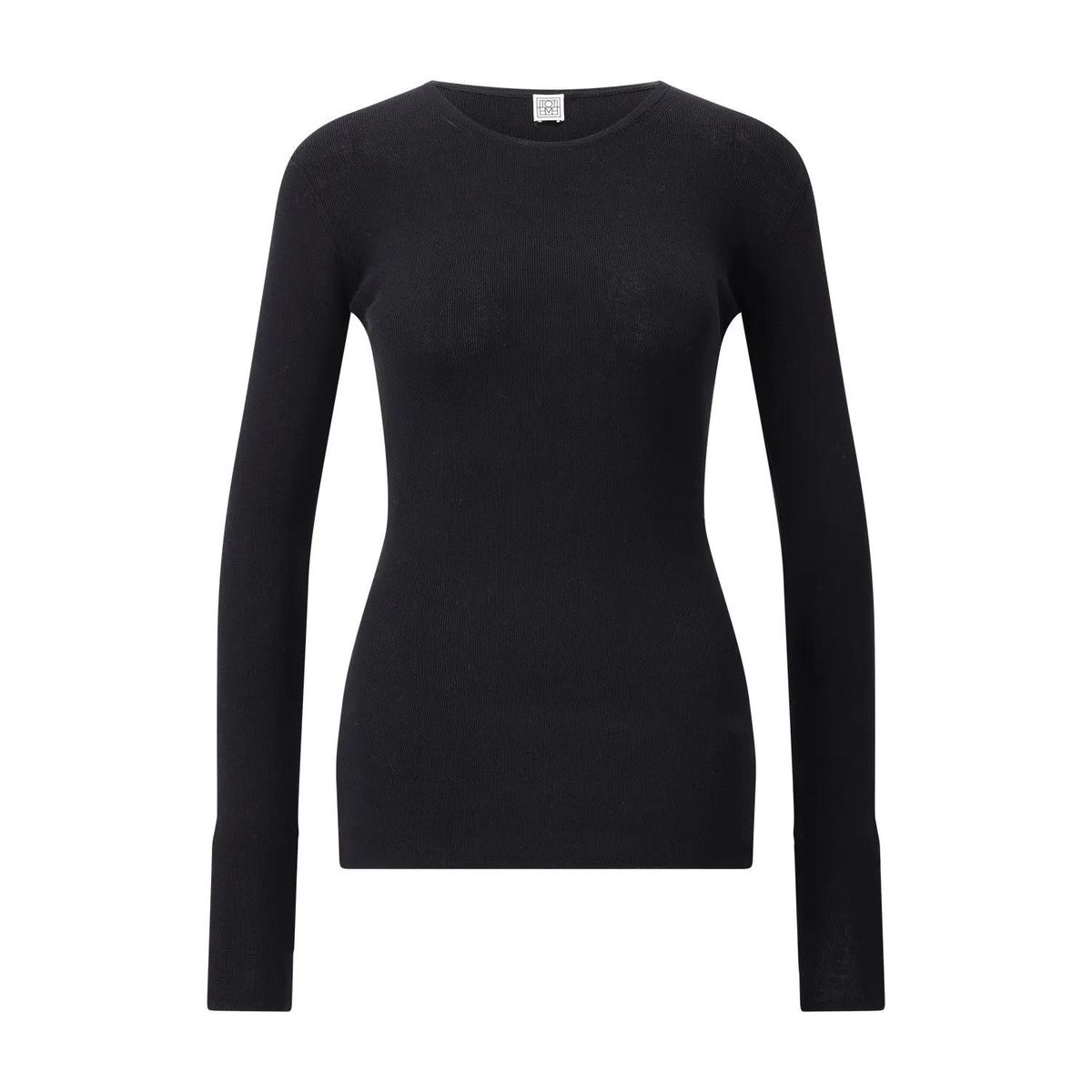 Figurbetontes Langarmshirt aus Baumwolle