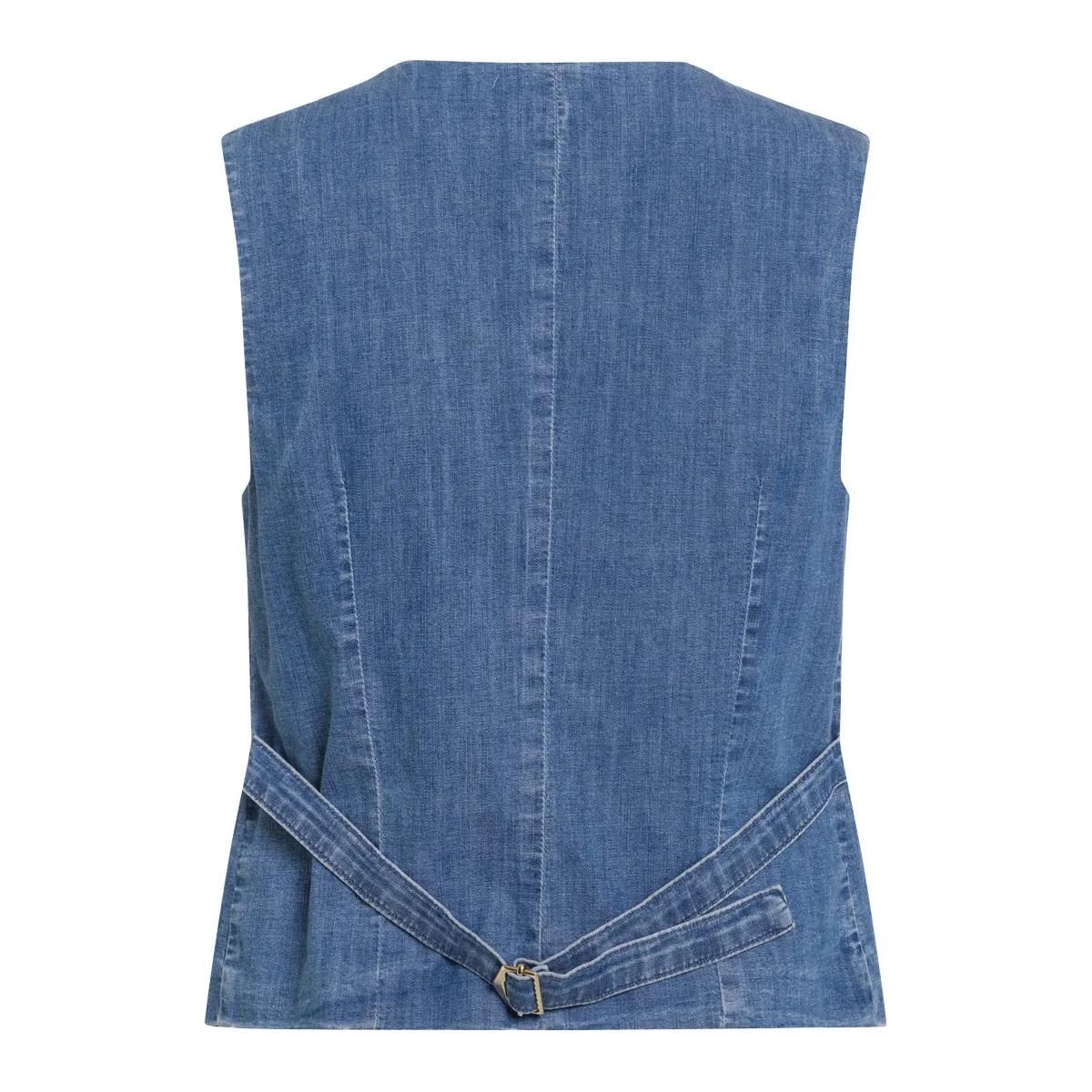 Klassische Jeansweste mit Knöpfen
