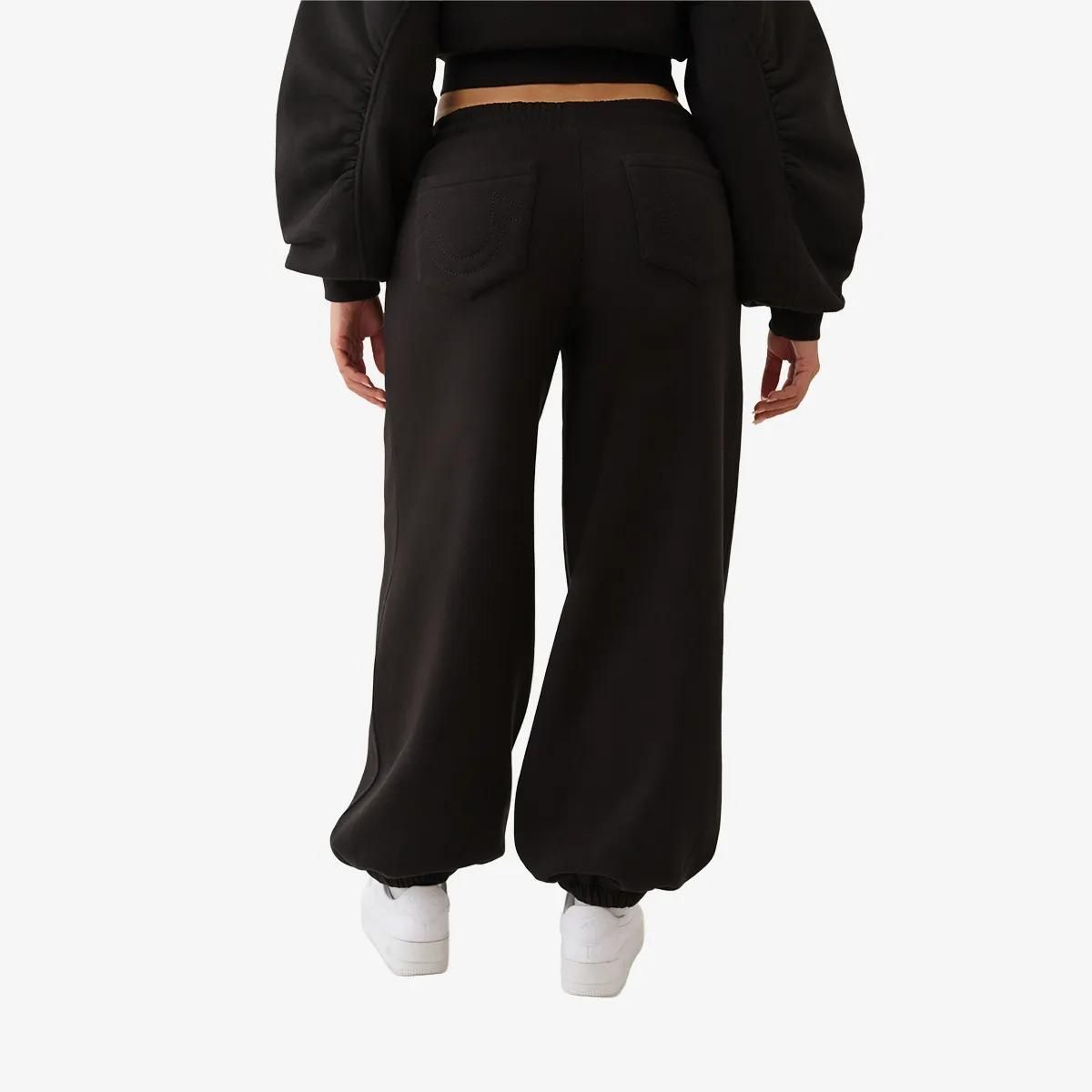 Baggy Jogginghose mit Leopard-Grafik