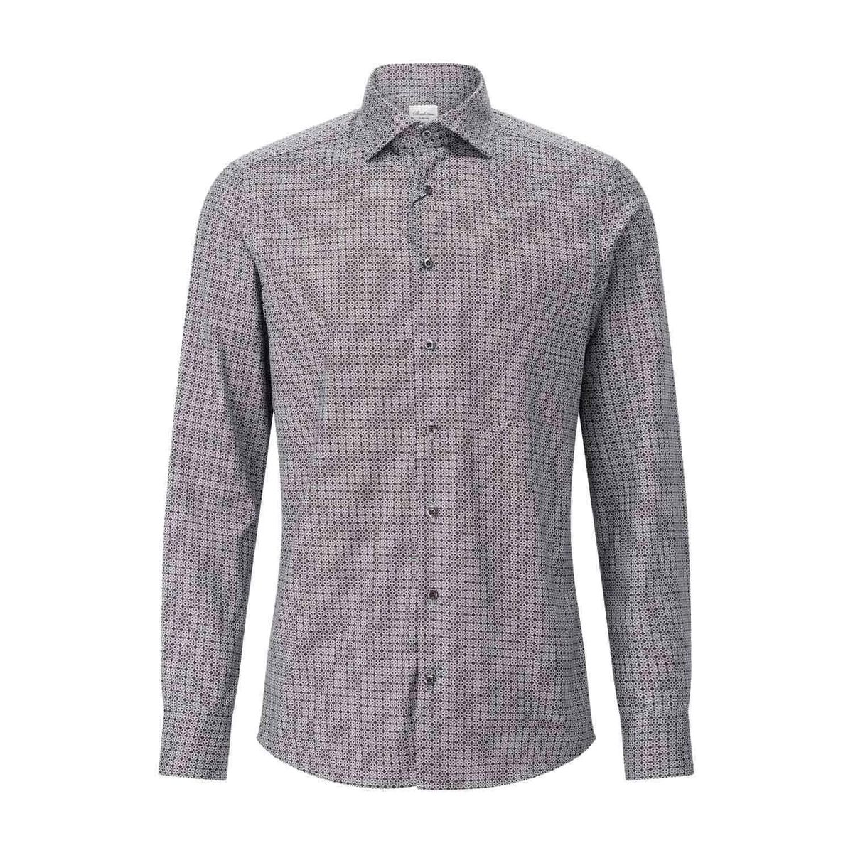 Slim-Fit Twillhemd mit Muster