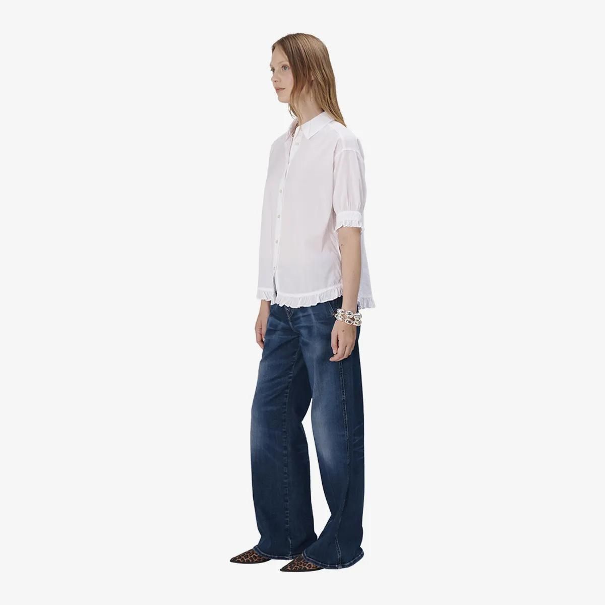 Weit geschnittene High-Waist Jeans