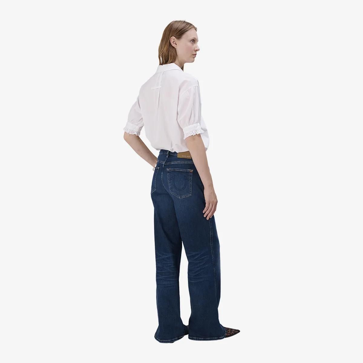 Weit geschnittene High-Waist Jeans