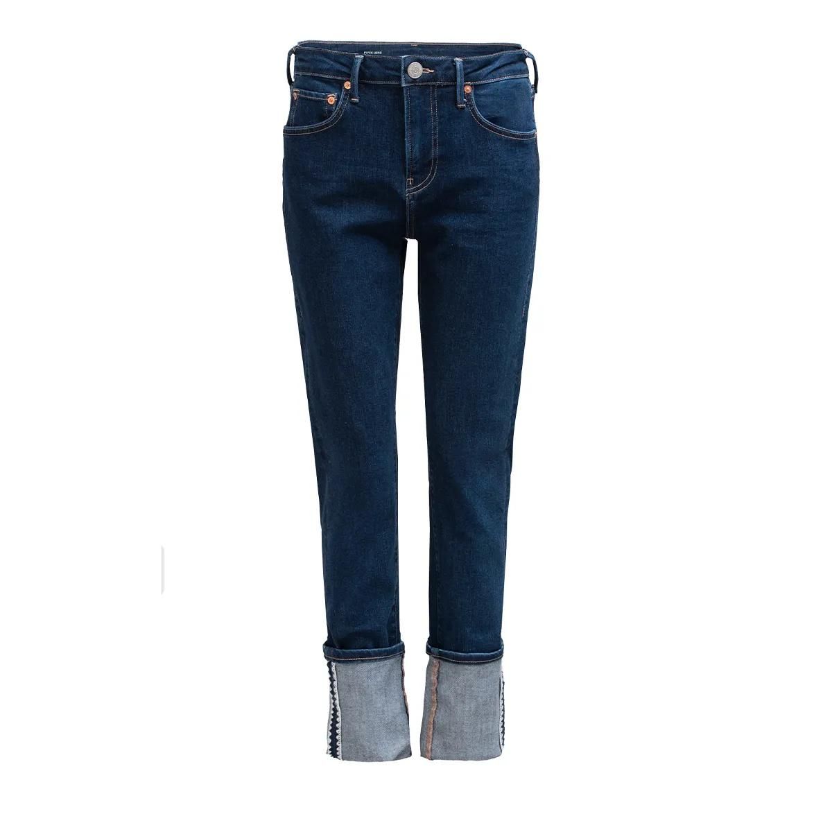 Raw Denim Jeans mit geradem Bein