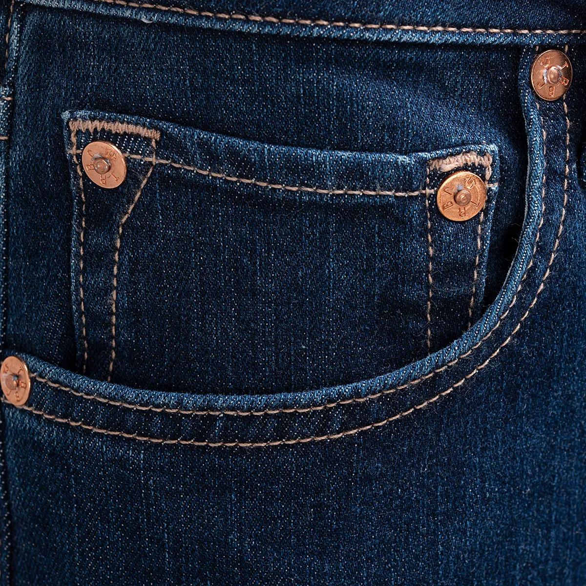 Raw Denim Jeans mit geradem Bein