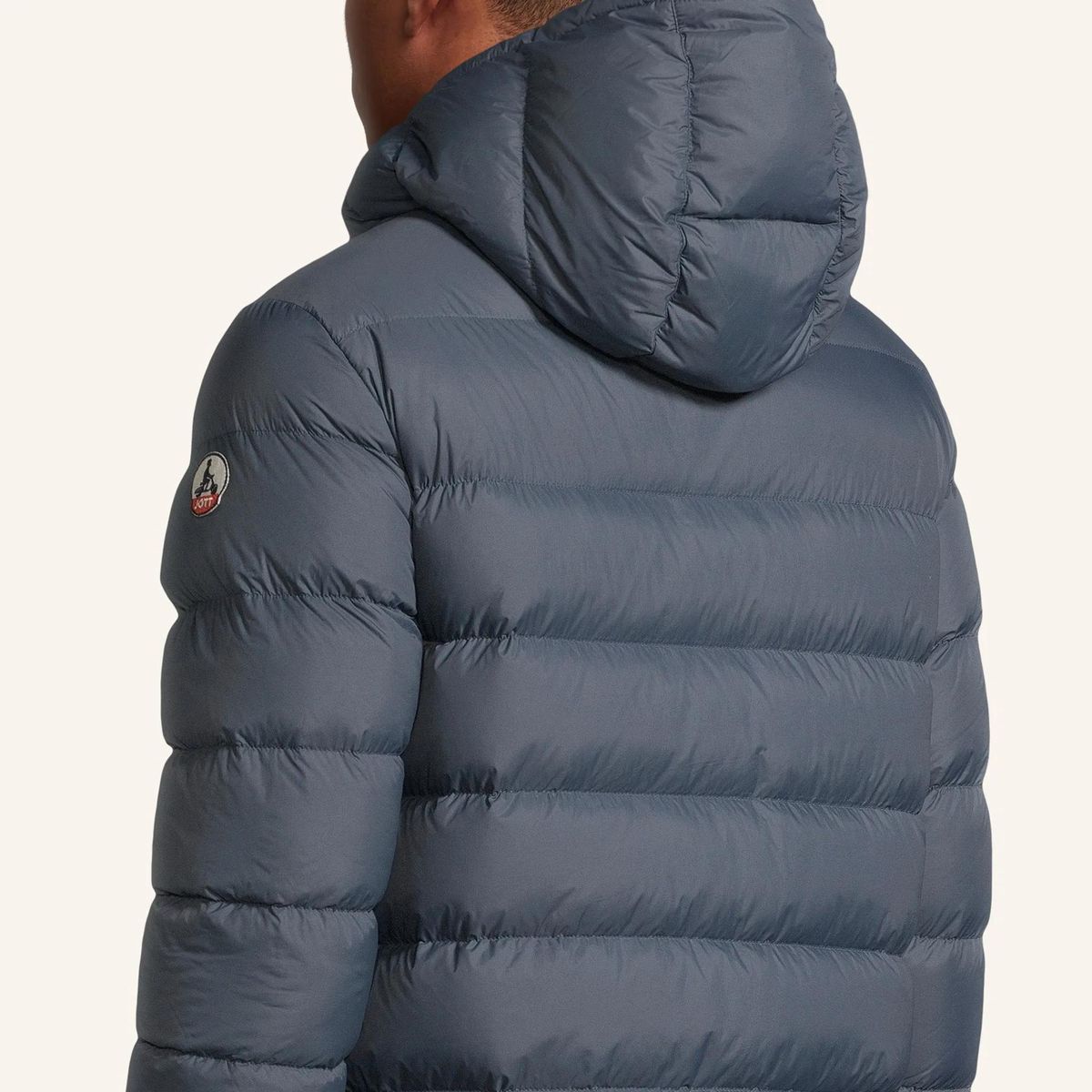 Kapuzen-Steppdaunenjacke