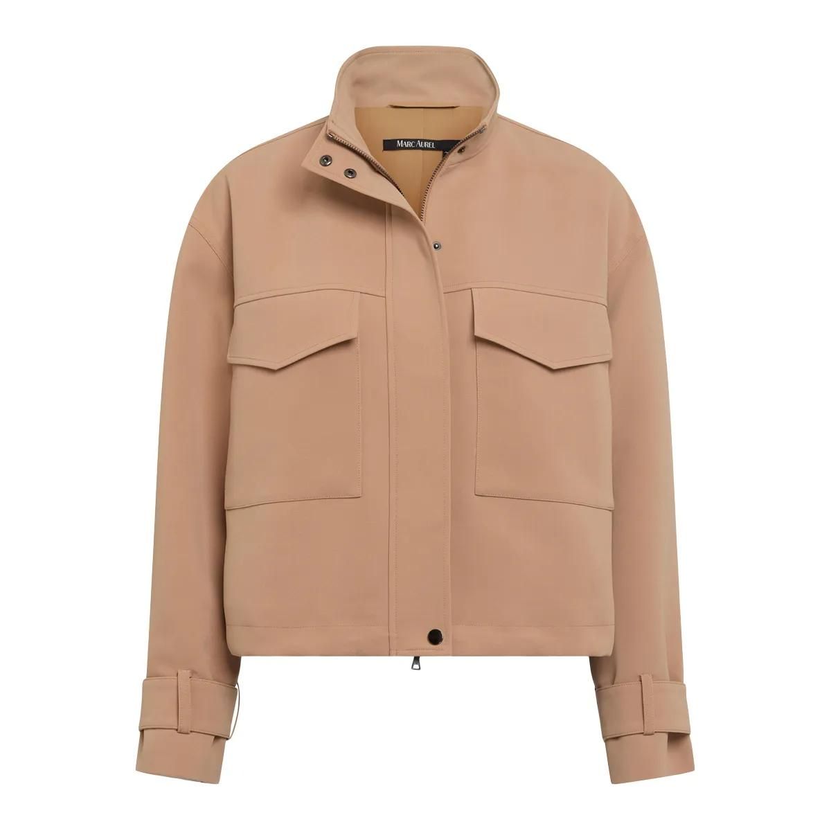 Boxy Kurzjacke mit Stehkragen