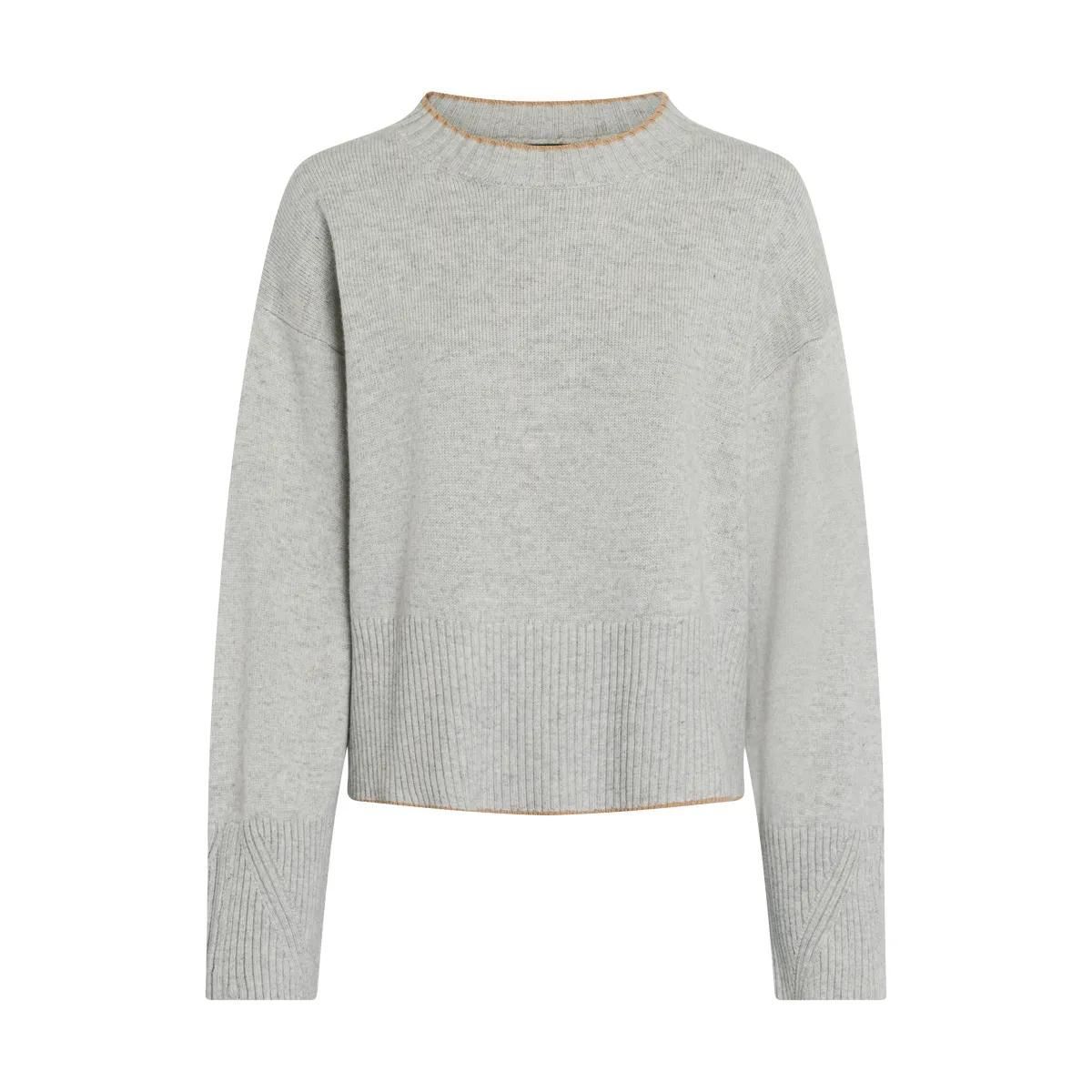 Strickpullover mit entspannter Passform und Rippdetails