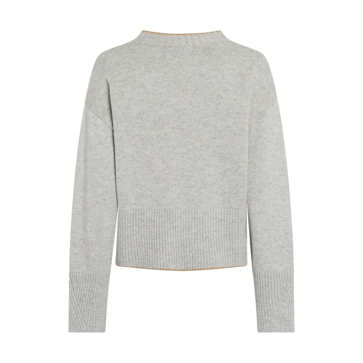 Strickpullover mit entspannter Passform und Rippdetails