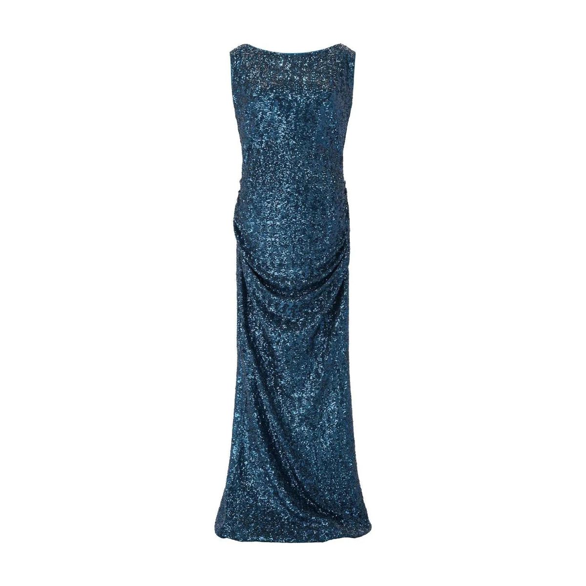 Pailletten-Abendkleid mit V-Ausschnitt