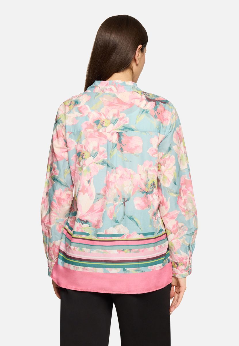 Langärmlige Bluse mit Blumenmuster