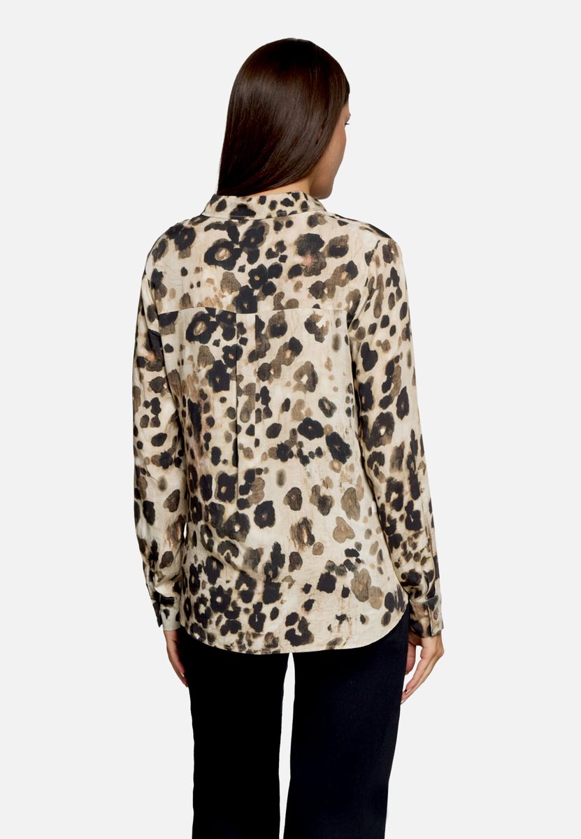 Langärmlige Bluse mit Blumenmuster