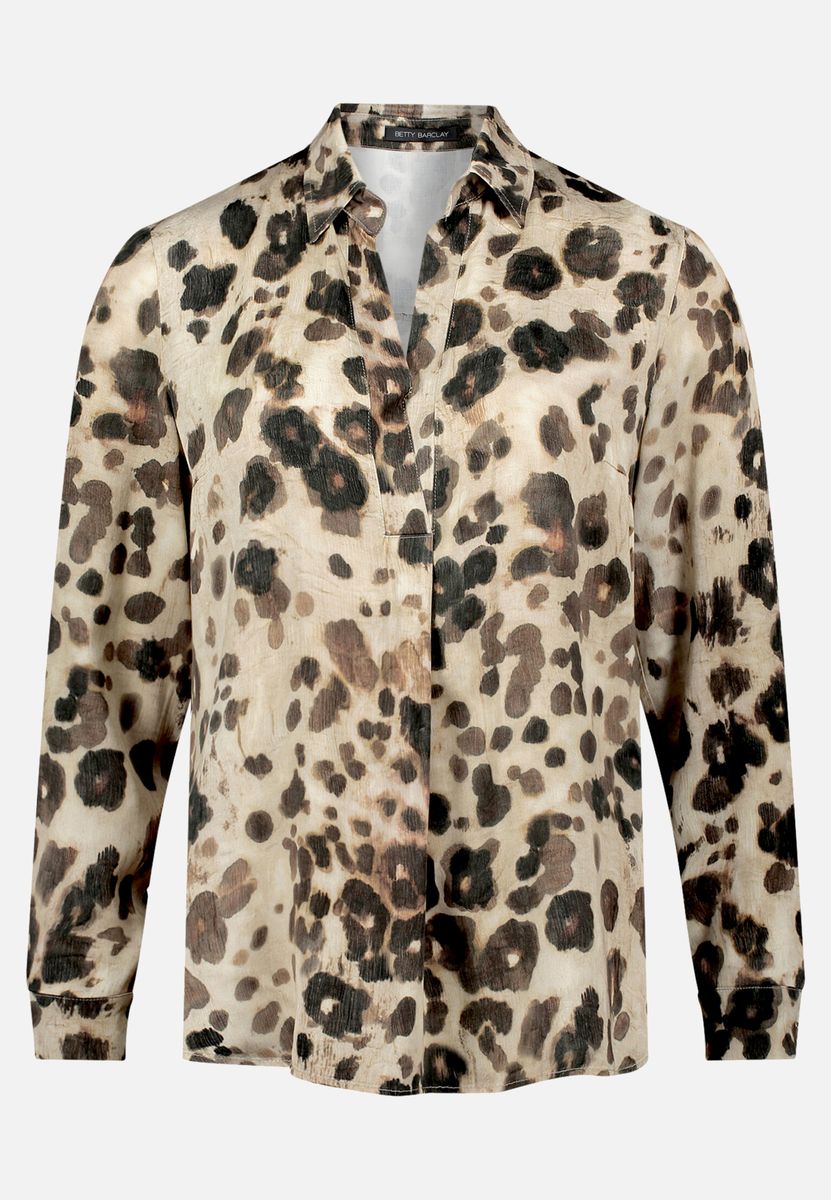 Langärmlige Bluse mit Blumenmuster