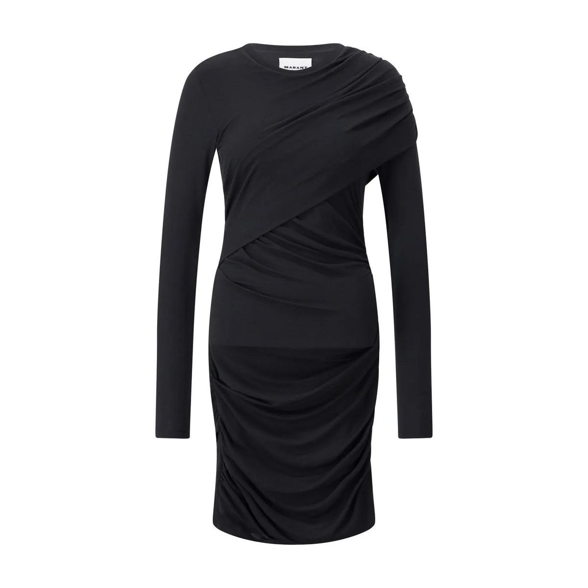 Minikleid aus Jersey mit Drapierung und Raffung