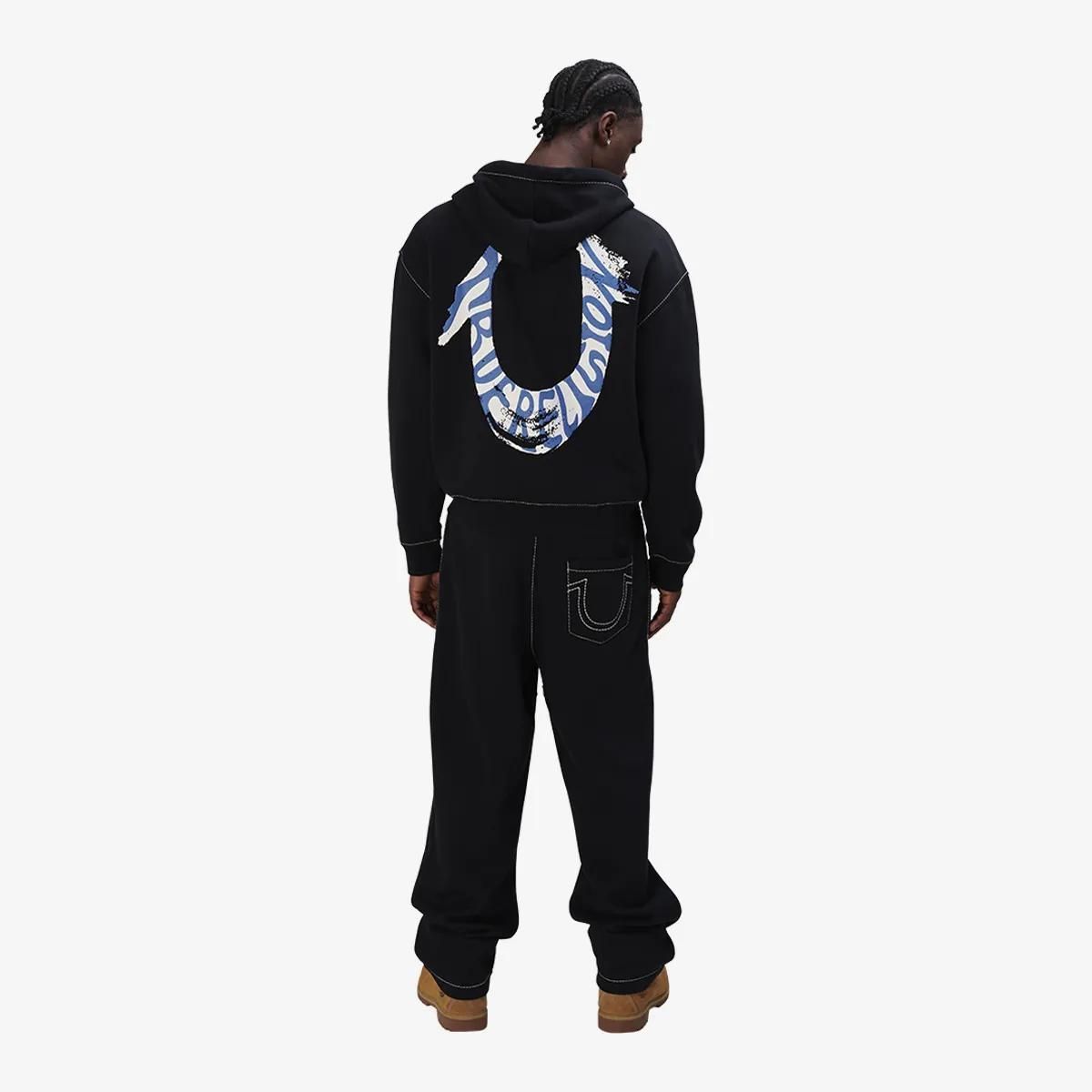 Baggy Fit Grafik-Jogginghose