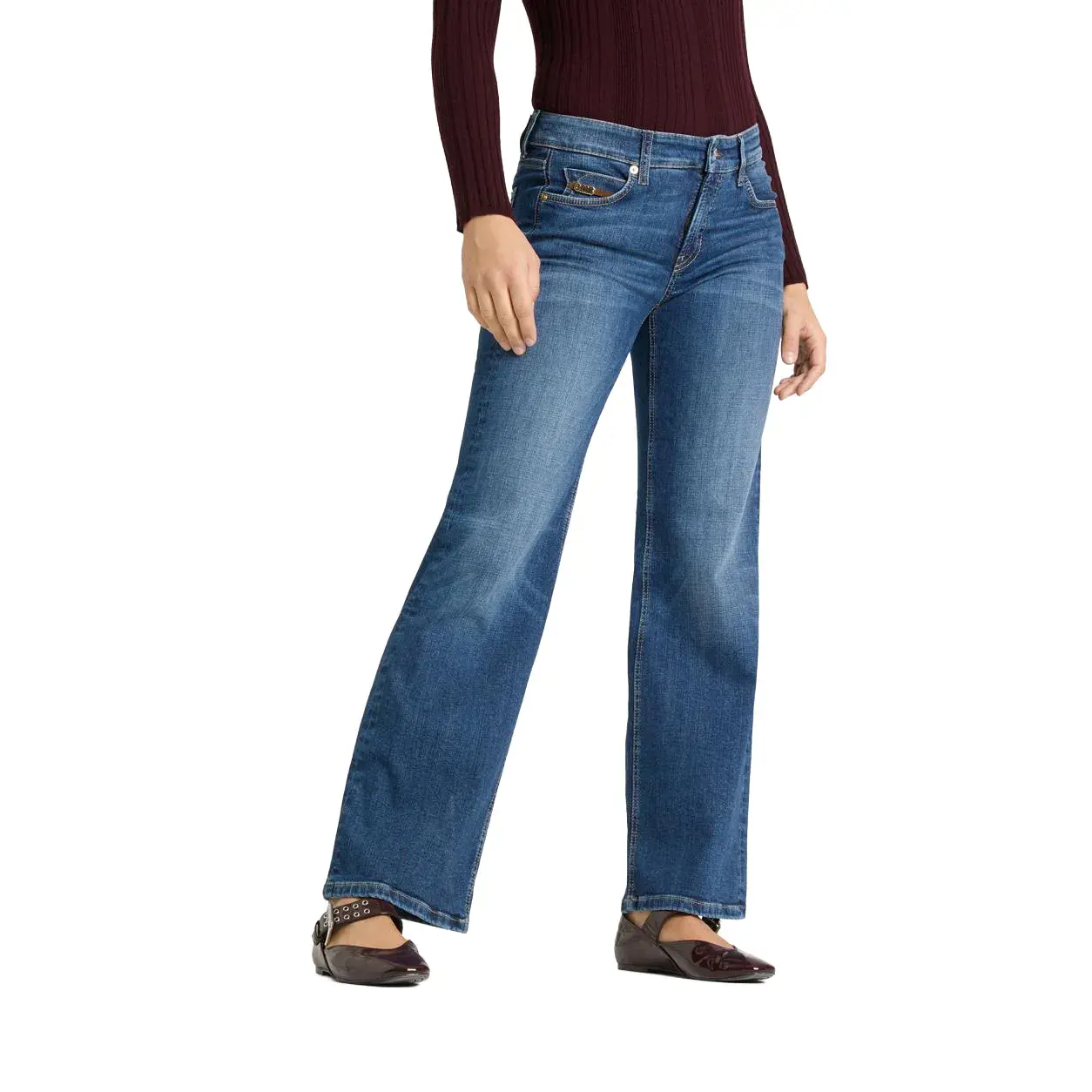 Weit geschnittene Jeans aus Denim