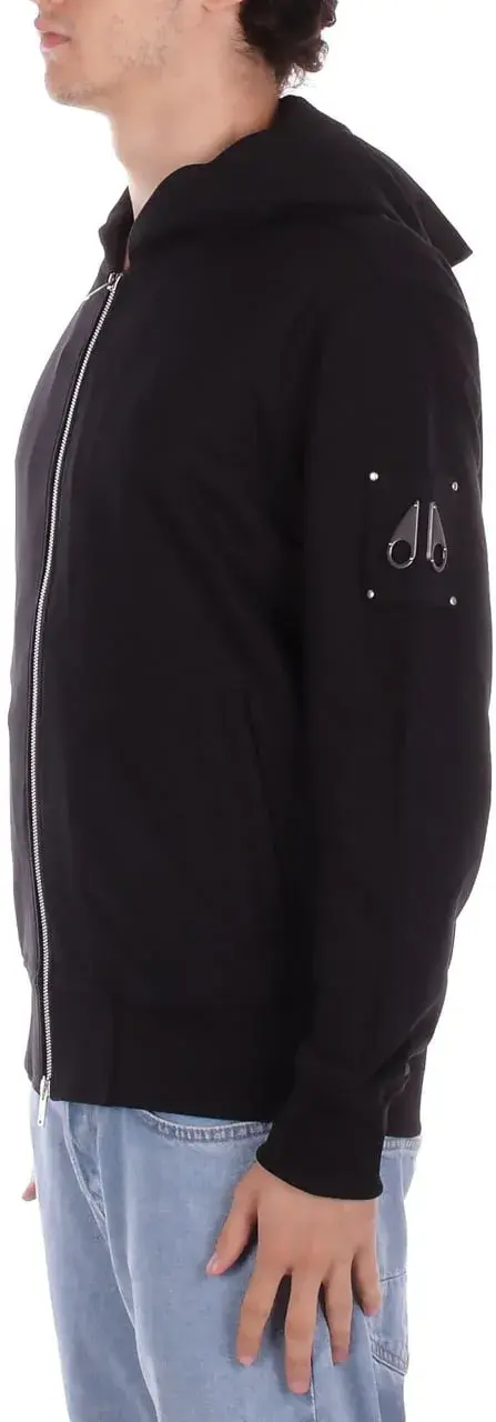 Moderner Reißverschluss-Hoodie mit Logo-Patch