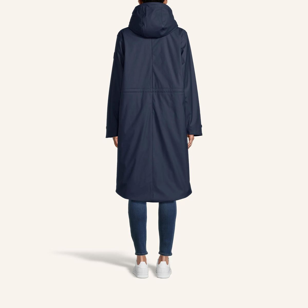 Regenmantel mit Teddyfell-Kapuze