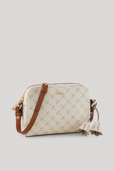 JOOP! Cortina Cloe offwhite Schultertasche mit Logo-Muster