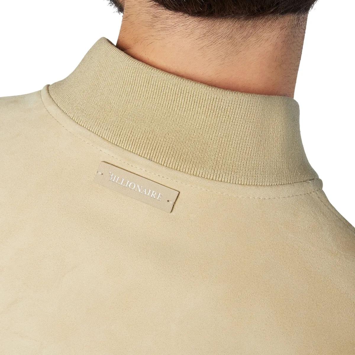 Lässige Wildleder Bomberjacke