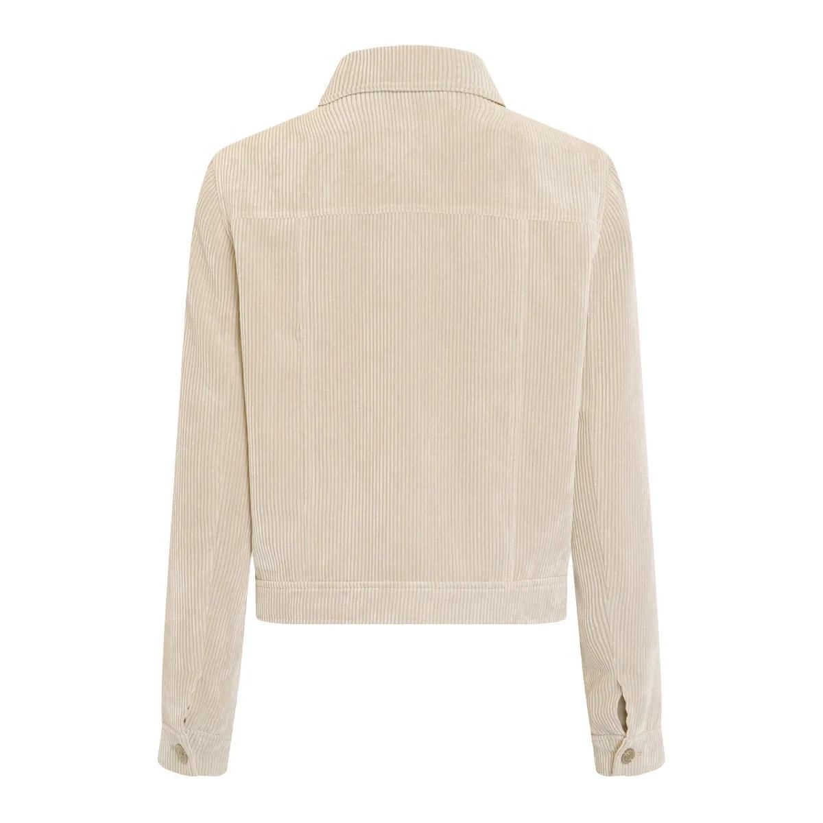 Cordjacke mit Knopfleiste und Taschen