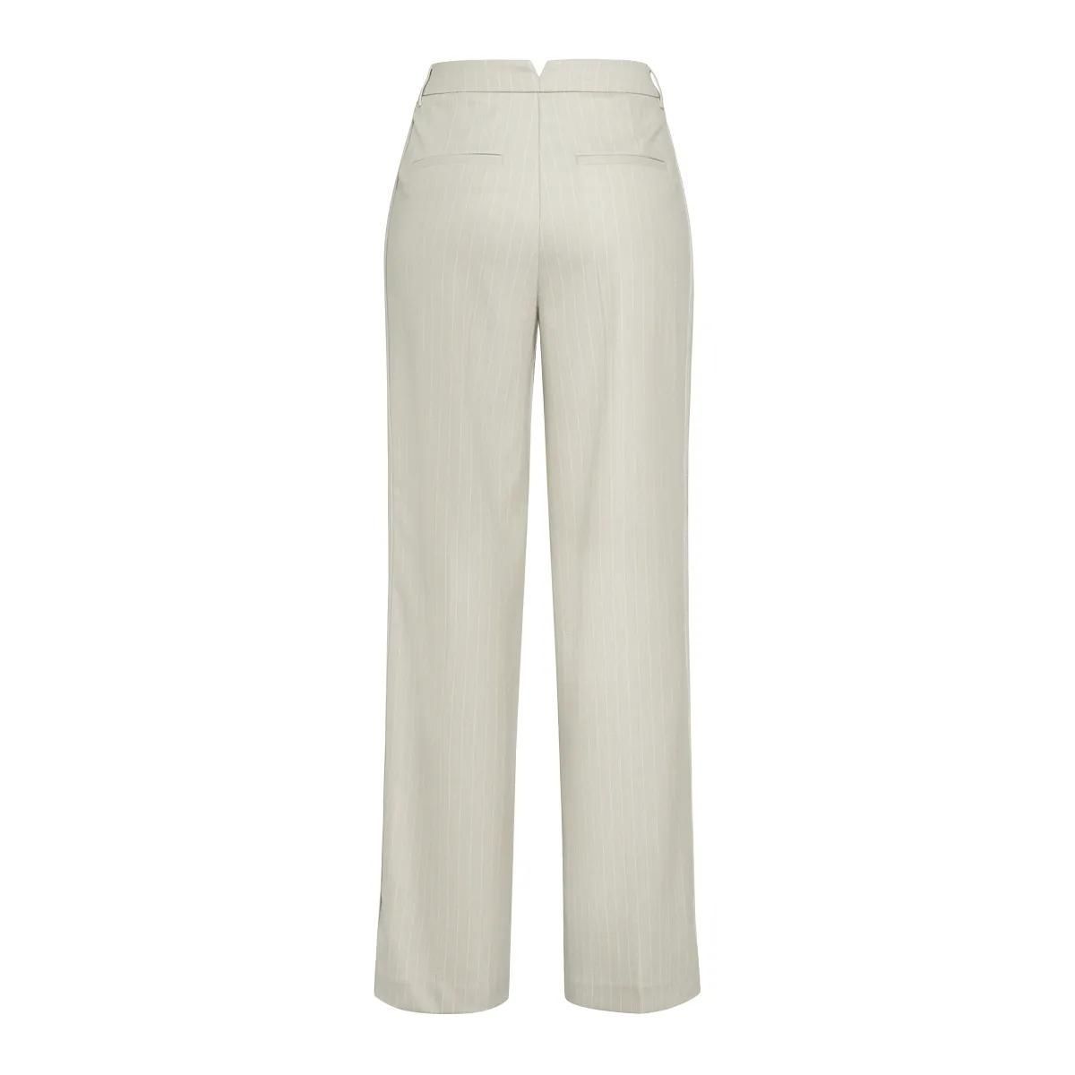 Gestreifte Hose mit weitem Bein, lockere Passform