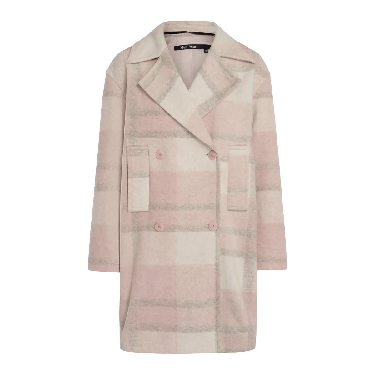 Eleganter Mantel aus Wollmischung mit Karomuster