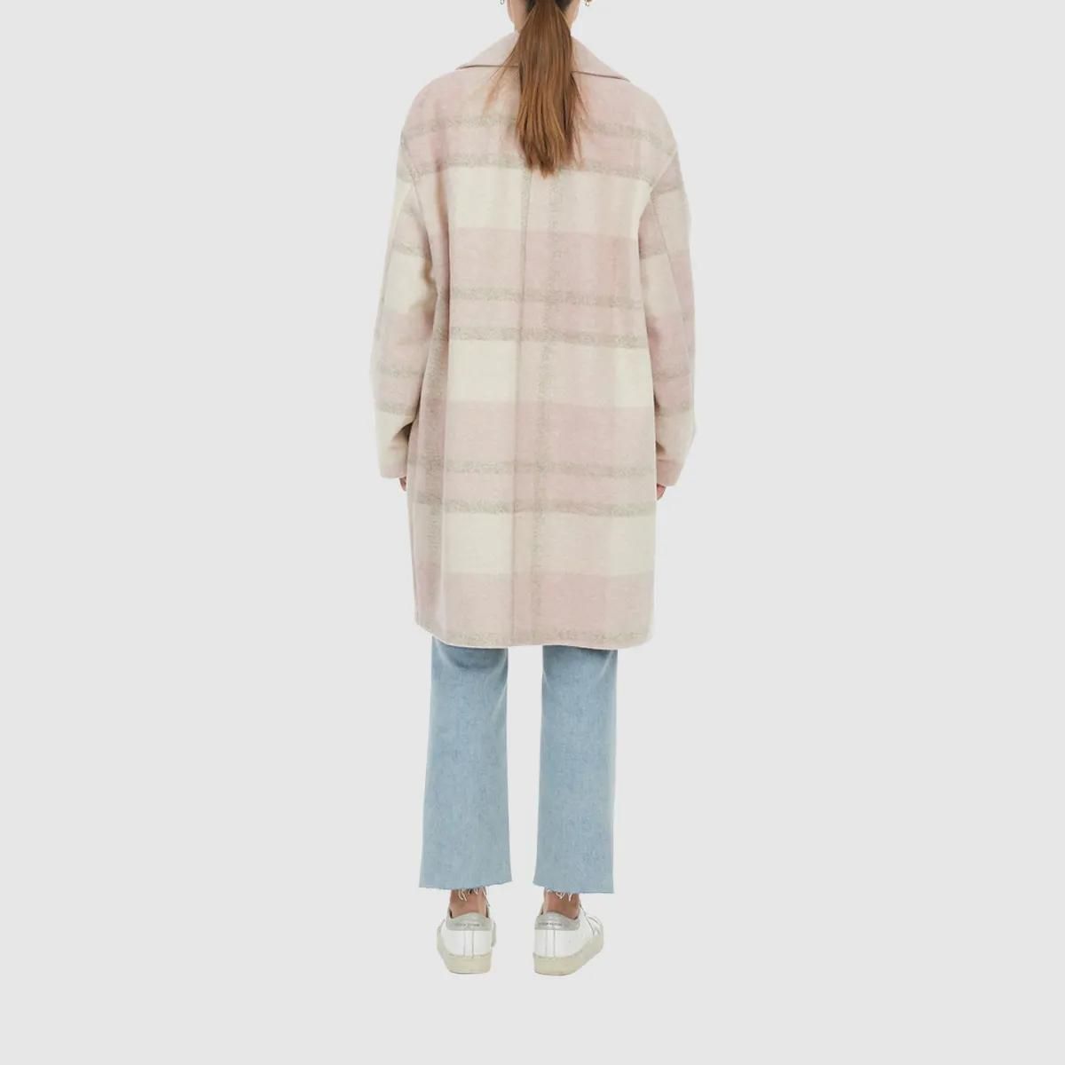 Eleganter Mantel aus Wollmischung mit Karomuster