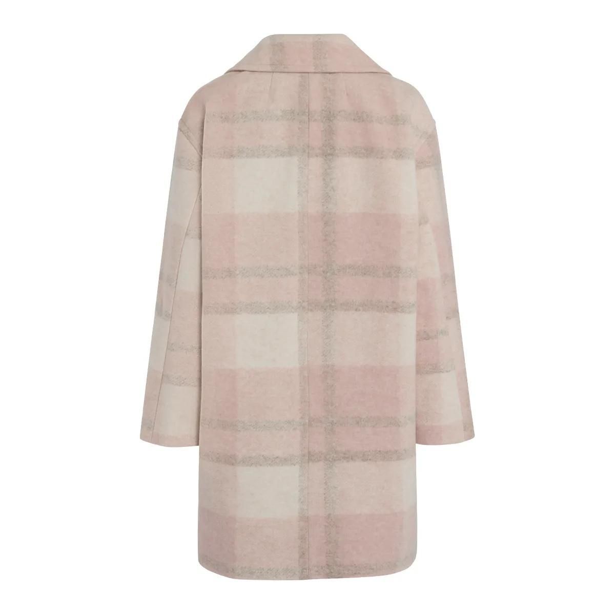 Eleganter Mantel aus Wollmischung mit Karomuster