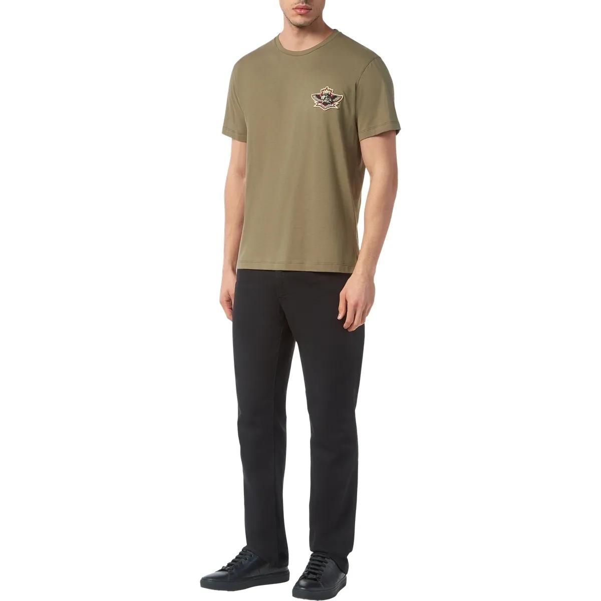 Besticktes Baumwolljersey T-Shirt